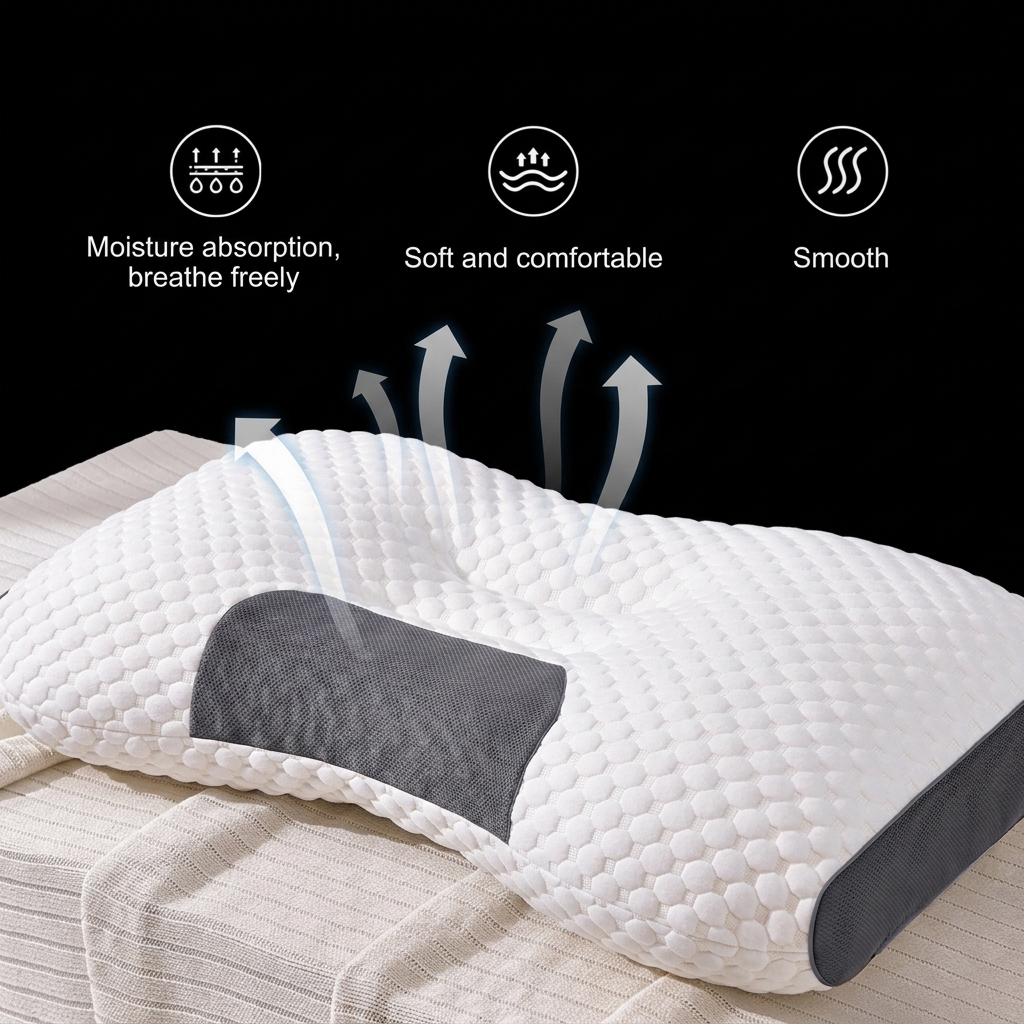 Memory Foam Pillow 2.0 Anti-Snore, Spine & Neck Support For Sleep