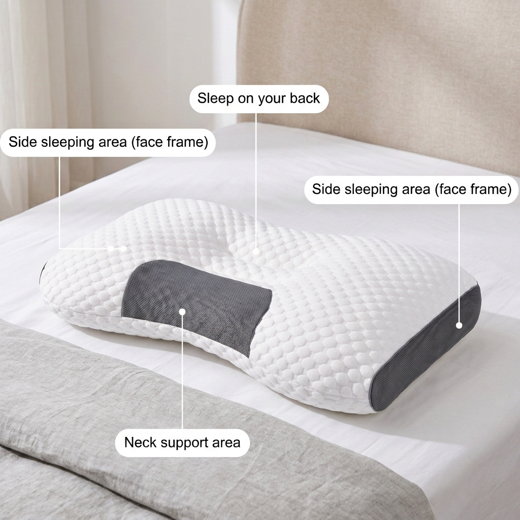 Memory Foam Pillow 2.0 Anti-Snore, Spine & Neck Support For Sleep